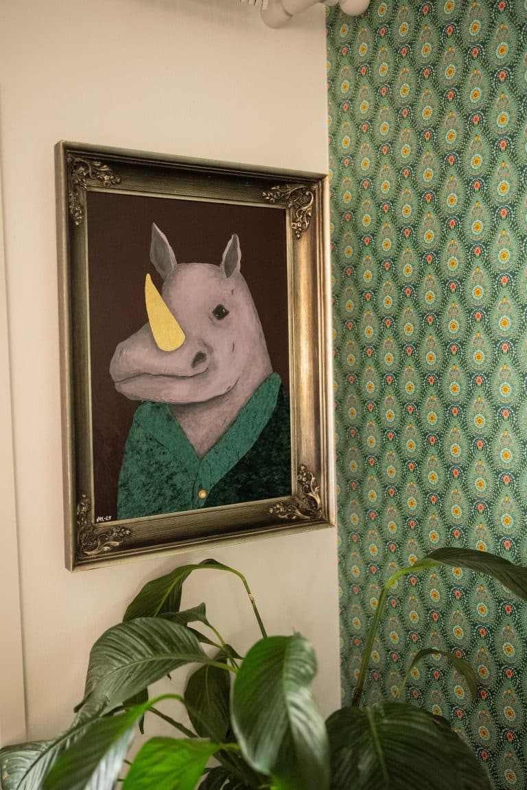 naivistinen eläin vintage kehykset